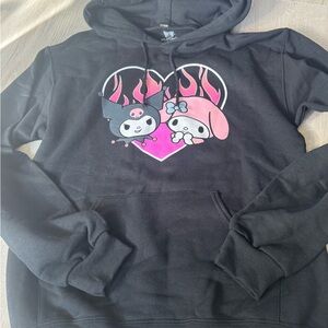 NWOT Sanrio x Bioworld I Kuromi x My Melody | Hooded Sweatshirt | Size XS